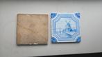 Te koop: 2x tegel dik blauw, Ophalen
