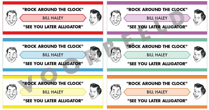 Bestel hier de mooiste Titlecards Titelkaartjes Jukebox!, Verzamelen, Automaten | Jukeboxen, Nieuw, Overige merken, 1950 tot 1960