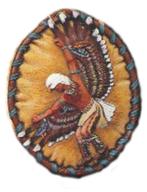 Keramiekbeeld Wandversiering“Eagle Dancer”, Hobby en Vrije tijd, Overige Hobby en Vrije tijd, Nieuw, Ophalen of Verzenden