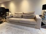 Lounge bank eric kuster style velours zand taupe 233 breed, Ophalen, Gebruikt, Stof, Eric kuster style