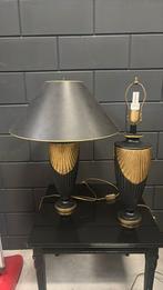 2 vintage enpire tafellampen met kap, Huis en Inrichting, Lampen | Tafellampen, Ophalen, Overige materialen, Gebruikt, 50 tot 75 cm