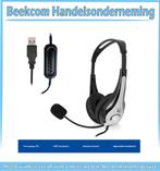 On-ear stereo USB headset met flexibele microfoon, Nieuw, Volumeregelaar, On-ear, Ophalen of Verzenden