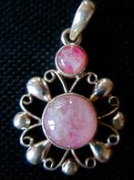 Zilveren 925 zilver kettinghanger met mooie roze labradoriet, Verzenden, Nieuw, Roze, Met edelsteen