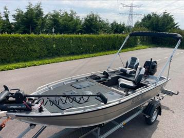 Complete visboot Tohatsu Garmin Haswing fronttroller trailer beschikbaar voor biedingen
