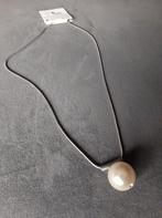 KERST** Ketting met grote parel., Sieraden, Tassen en Uiterlijk, Kettingen, Overige materialen, Verstelbaar, Wit, Nieuw