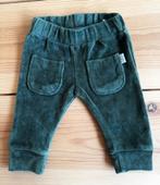 Noppies broek - Groen Velours - Maat 56, Kinderen en Baby's, Babykleding | Maat 56, Broekje, Ophalen of Verzenden, Zo goed als nieuw