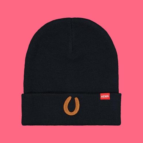 Hema Limited Editions: rookworst muts blauw, Kleding | Heren, Mutsen, Sjaals en Handschoenen, Nieuw, Muts, Overige maten, Ophalen of Verzenden