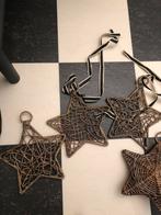 4 rustic rattan kerststerren, Diversen, Kerst, Ophalen of Verzenden, Nieuw