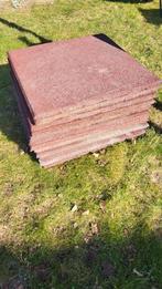 13 rubberen tegels 50x50, Doe-het-zelf en Verbouw, Tegels, Ophalen, Gebruikt, 40 tot 60 cm, Minder dan 5 m²