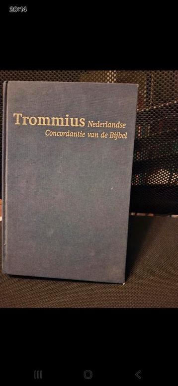 Trommius concordantie van de Nederlandse Bijbel. beschikbaar voor biedingen
