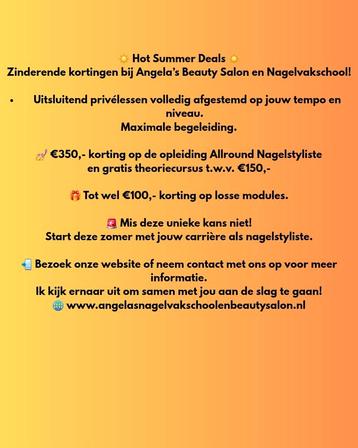 Nagelstyliste en nagelvakschool  beschikbaar voor biedingen