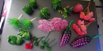 Set Van 24 Kunst Vetplanten / Kunstplanten Vetplant beschikbaar voor biedingen
