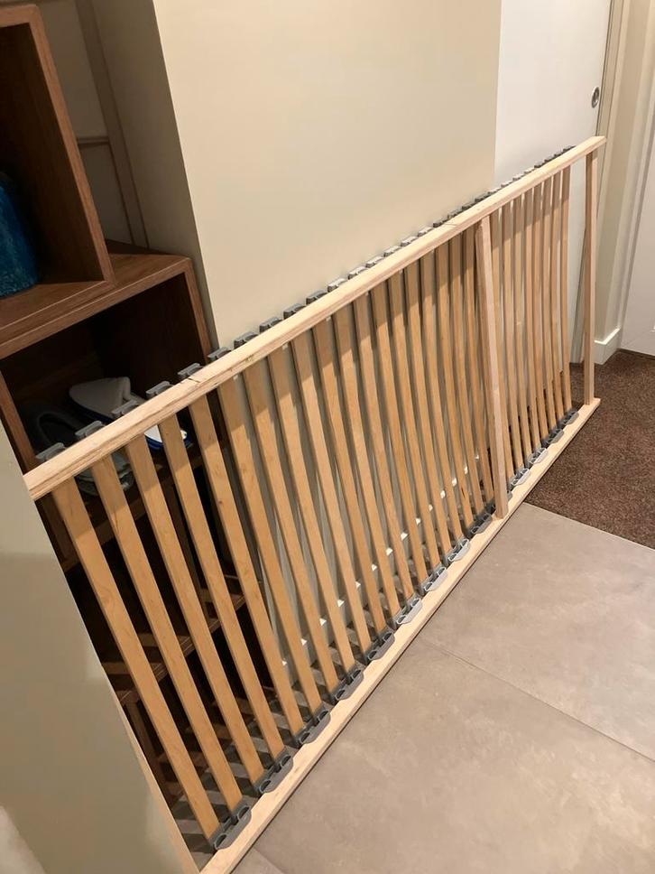 IKEA Lattenbodem, Huis en Inrichting, Slaapkamer | Bedden, Gebruikt, Eenpersoons, 90 cm, 200 cm, Hout, Beige, Ophalen