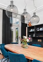 Kwantum Diana Hanglamp 3 stuks, Huis en Inrichting, Lampen | Hanglampen, Ophalen, Zo goed als nieuw, Metaal, 50 tot 75 cm