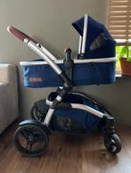 Blauwe kinderwagen, Kinderen en Baby's, Kinderwagens en Combinaties, Verstelbare duwstang, Zo goed als nieuw, Ophalen, Kinderwagen