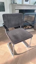 Bruine Rib Stoelen - Set van 6, Huis en Inrichting, Stoelen, Ophalen, Gebruikt, Bruin, Vijf, Zes of meer stoelen