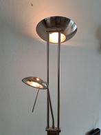 RVS vloerlamp, leeslamp, Huis en Inrichting, Lampen | Vloerlampen, 150 tot 200 cm, Ophalen of Verzenden, Zo goed als nieuw