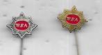 2 MOTOREN B.S.A. SPELDEN VERSCHILLENDE KLEUREN, Verzenden, Gebruikt, Merk, Speldje of Pin