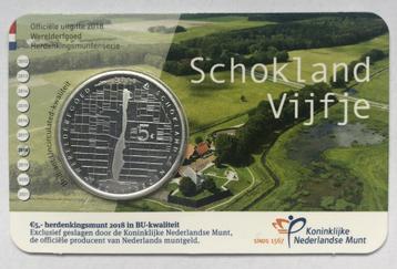 2018 COINCARD 5 EURO SCHOKLAND VIJFJE *BU* beschikbaar voor biedingen