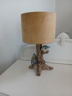 Tafellamp Goebel 1976 W-Duitsland vogeltjes op boomstam., Huis en Inrichting, Lampen | Tafellampen, Ophalen, Gebruikt, Minder dan 50 cm