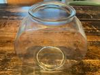 Glazen Vissenkom/Vaas - 21cm rond, 13cm breed, Gebruikt, Overige kleuren, Ophalen of Verzenden, Glas