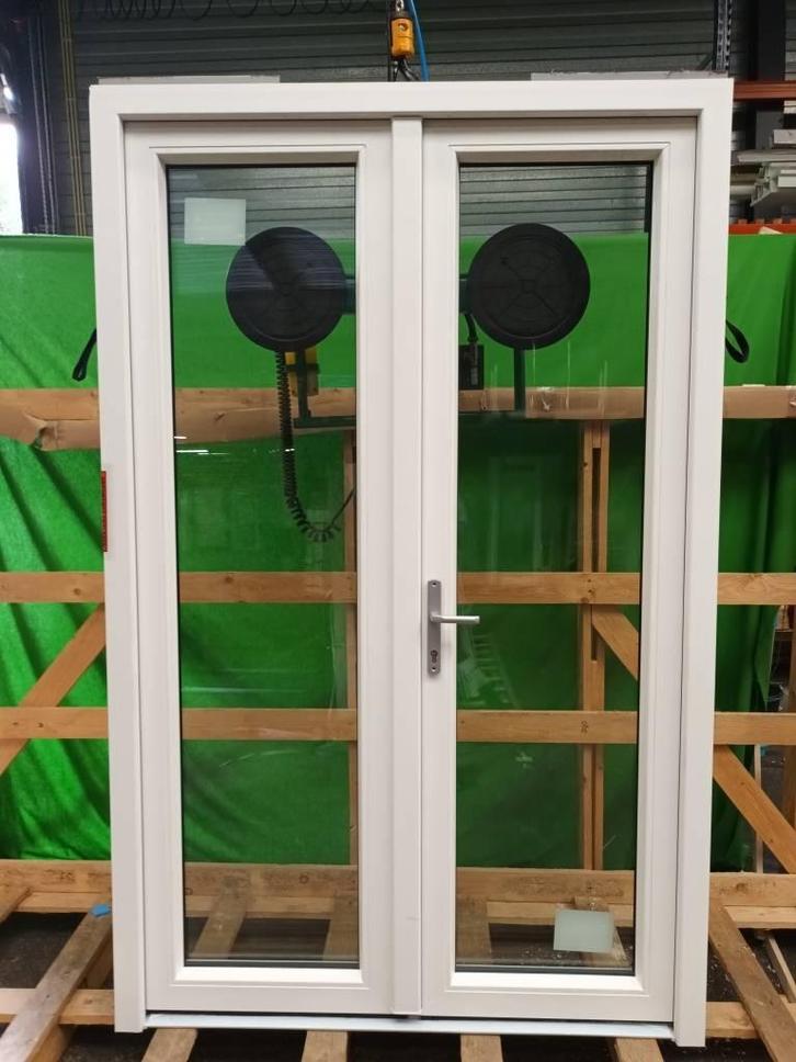 Kunststof Buitendeur Volglas b148,6 x h231,8 cm Wit   -1476-, Doe-het-zelf en Verbouw, Deuren en Horren, Gebruikt, Buitendeur