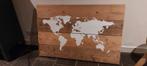Steigerhouten Wereldkaart Schilderij, Huis en Inrichting, Ophalen of Verzenden, Nieuw