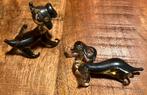 Kleine glazen honden beeldjes letterbak 6 cm, Ophalen of Verzenden, Zo goed als nieuw, Dier