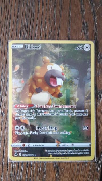 Bidoof #GG29 Pokemon Crown Zenith beschikbaar voor biedingen