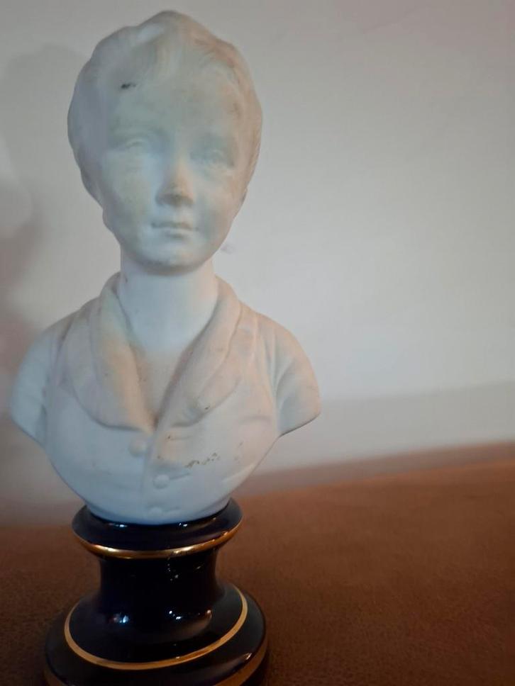 France Limoges Buste Jongen, Antiek en Kunst, Antiek | Glas en Kristal, Verzenden