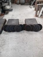 10 x 10kg halterschijven, Sport en Fitness, Fitnessmaterialen, Gebruikt, Ophalen