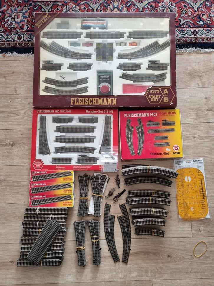 Fleischmann Profi Rails - zie lijst in advertentie, Hobby en Vrije tijd, Modeltreinen | H0, Zo goed als nieuw, Rails, Gelijkstroom