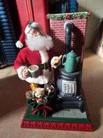 Bewegende Kerstman naast potkachel, Ophalen, Zo goed als nieuw