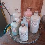 Grappig dienblad met 6 stenen flessen, Ophalen