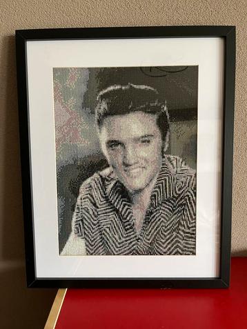 Elvis Presley Diamond Painting in zwarte lijst beschikbaar voor biedingen