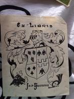 klein plaatje ex libris JAP Goossens, Verzamelen, 1960 tot 1980, Gebruikt, Ophalen of Verzenden, Prent