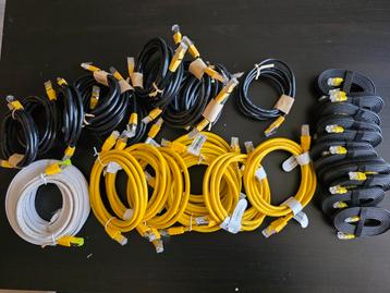 Partij Nieuwe UTP Kabels Cat5e/Cat6 Diverse Lengtes beschikbaar voor biedingen