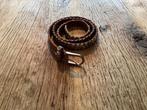 Mooie bruine leren riem met studs, Kleding | Dames, Riemen en Ceinturen, 80 tot 90 cm, Echt leder, Tailleriem, Ophalen of Verzenden