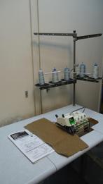 Industrie Lockmachine  Juki  5 Draads 2 Naalds, Gebruikt, Lockmachine, Industrieel, Ophalen