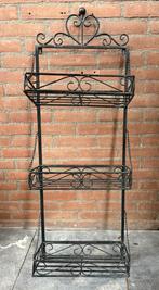 Metalen planten rek zwart, Huis en Inrichting, Woonaccessoires | Etagères, Ophalen, Gebruikt