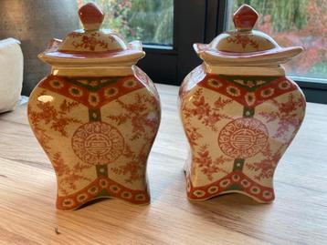 2 gemberpotten rood beschikbaar voor biedingen