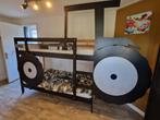 Trekkerbed Case IH 1455XL o.b.v. Mydal stapelbed, Ophalen, 85 tot 100 cm, Hoogslaper of Stapelbed, Zo goed als nieuw