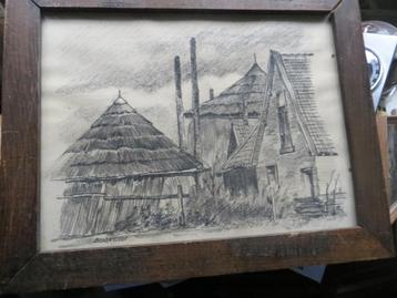 BROEKSLOOT, 2 Orig Tek. Boerderijen, Kees Stip ???  beschikbaar voor biedingen