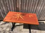 Vintage mid century bijzet tafel, Ophalen, Gebruikt, Vintage, 75 cm of meer