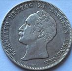 Saksen-Meiningen schaarse 1/2e gulden 1846, Ophalen of Verzenden, Duitsland, Losse munt, Zilver
