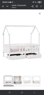 Kind bed, Kinderen en Baby's, Kinderkamer | Bedden, Ophalen, 85 tot 100 cm, Zo goed als nieuw, Matras