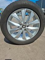 Set winterbanden op lichtmetalen velgen seat ateca, Ophalen, Banden en Velgen, 17 inch, Winterbanden