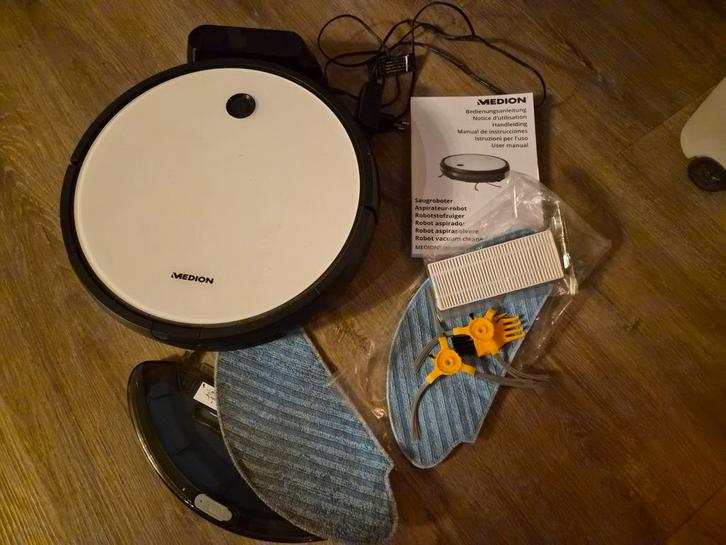 Medion MD 19601 Robotstofzuiger met Dweilfunctie, Witgoed en Apparatuur, Stofzuigers, Gebruikt, Robotstofzuiger, Minder dan 1200 watt