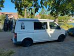 TK: VW Transporter T5 camperbus met 4 slaapplaatsen. DSG., Caravans en Kamperen, Campers, Automaat, Buscamper of Camperbus, Volkswagen