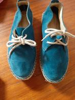 Blauw suède zomerschoenen espadrilles mt.38 ., Ophalen of Verzenden, Zo goed als nieuw, Blauw